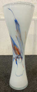 Handblown Italian Opaline Glass Vase