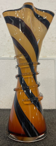 Handblown Glass Vintage Swirl Vase