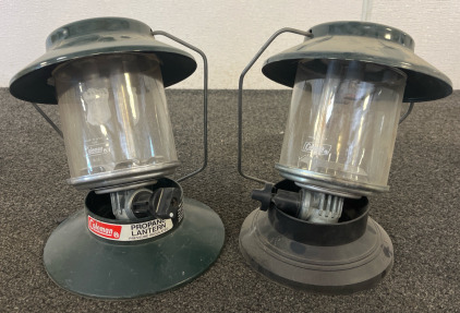 (2) Coleman Propane Lanterns