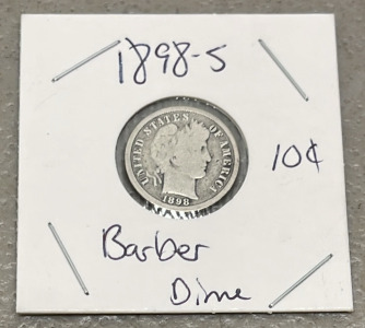 1898-S Barber Dime (Carded)