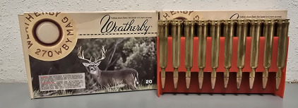 (40) Weatherby .270 WBY Magnum Ultra-High Velocity Ammunition