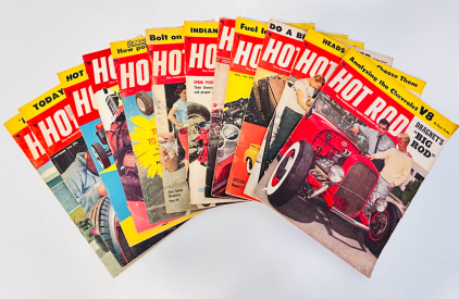 Vintage Hot Rod Magazines- 1955 Full Year Issues
