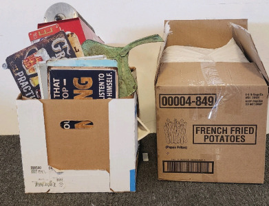 (2) Boxes Of Kitchen Ware And Wall Art!