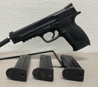 Smith & Wesson M&P 9 Pro Series Model 9mm Caliber, Semi Automatic Pistol In Original Hard Case, (2) Extra Magazines, (2) Extra Grips