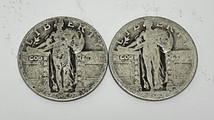 Standing Liberty Silver Quarters (No Date) (Verified)