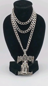 (1) Death Row Records Chain w/ Pendant - Large Curb Links - 30" Chain
