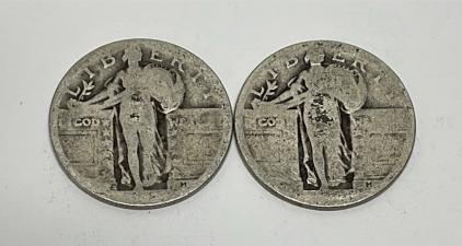Standing Liberty Silver Quarters (No Date) (Verified)