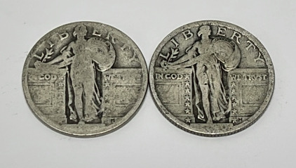 Standing Liberty Silver Quarters (No Date) (Verified)