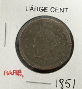 (1) 1851 Large Cent