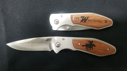 (2) Winchester Pocket Knives- W and Horse Pattern