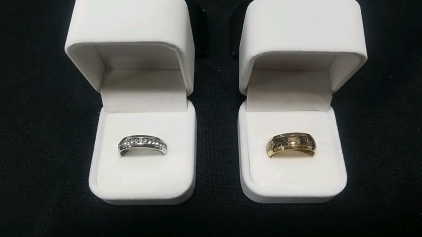(1) Silver Toned Size 10&frac12; Ring, (1) Gold Toned Size 10&frac14; Ring