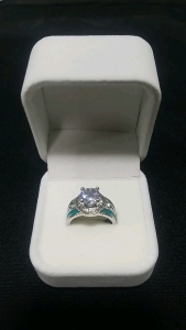 (1) Silver Toned Size 7&frac12; Ring