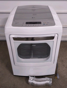 LG DLEY1201W 7.3 cu. ft. Ultra Large Capacity Electric Dryer w/ Front Control Design & SteamFresh