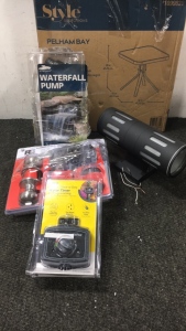Waterfall Pump, Water Timer and More