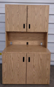 42"x 25"x 6' Lateral Filing Cabinet On Top w/Bottom Part Being Cuboards