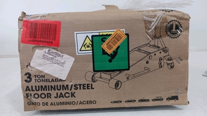 (1) NEW!! 3 Ton Aluminum/Steel Floor Jack - Quick Rise - Lifting Range 3-15&frasl;16" to 18-5&frasl;16"