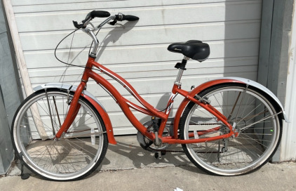 25x2.125 Orange Retro Glider 7 Cruiser Bike