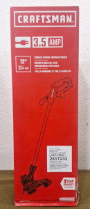 (1) Craftsman CMEST900, 3.5-Amp, Corded 12" String Trimmer / Edger