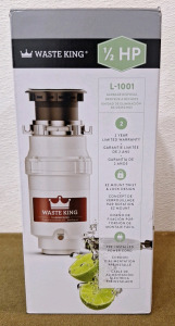 (1) Waste King, Kitchen Sink Garage Disposal, 1/2 HP