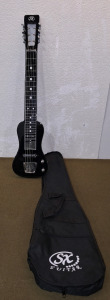 (1) SX Lap Steel Guitar W/ Soft Case, Model Lap 3 BK