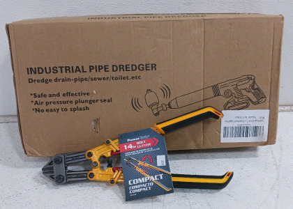 (2) Utility Tools - (1) Industrial Pipe Dredger (1) LIKE NEW!! 14in Bolt Cutter
