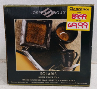 (1) Joseph Abboud Solaris 16-Piece Dinnerware Set - Service for 4