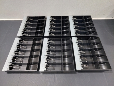 (6) Till for POS Cash Drawers 14" x 11⅜", Like New Condition