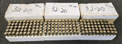 (149) Reloaded 32-20 Bullets