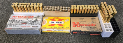(20) Winchester 25-06 Rem Bullets, (19) Western Super 308 Winchester Bullets, (20) Hornady 270 Win Bullets, (22) 270 Winchester Bullets