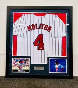 Paul Molitor Minnesota Twins Autographed Framed Jersey