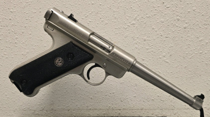 Ruger MKII .22LR Semi Automatic Pistol With (2) Extra Magazines And Box-- 221-04388
