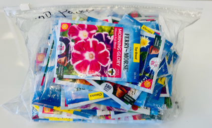 Bag Conatining (100) Packs Of Garden Seeds (Flowers)