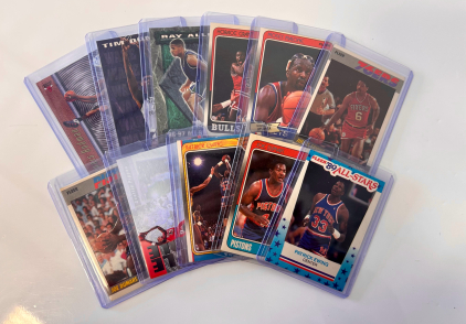 Collectible Sports Cards Including: Dennis Rodman, Patrick Ewing, Ray Allen, Joe Dumars, Moses Malone And More