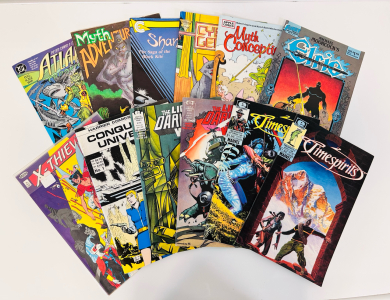 Vintage Comics Including: Atlantis Chronicles, Time Spirits, The Light And Darkness War, Myth Comceptions And More