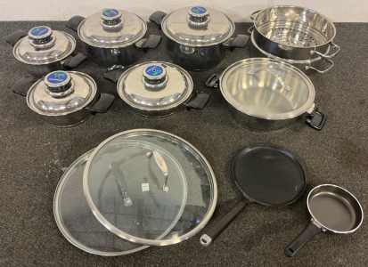 Cookworld Pan Set, Steaming Pot, & More Pans