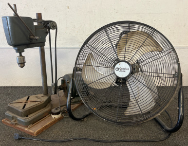 Vintage Dunlap Drill Press, Large Fan