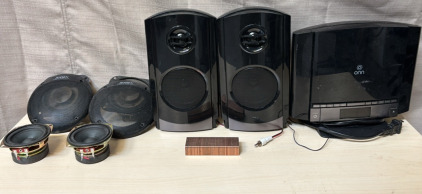 Jensen Car Speakers, onn Speakers, onn Audio System, & Clinch Staples