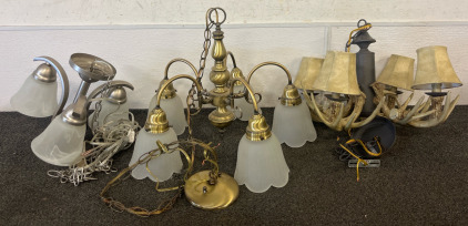 (3) Hanging Chandeliers