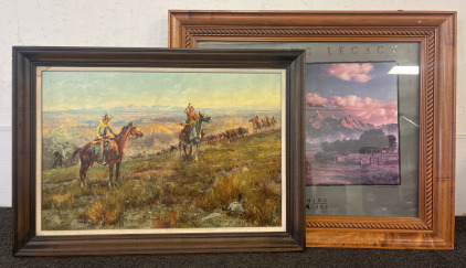 Framed Wyoming Photo, Framed Painting
