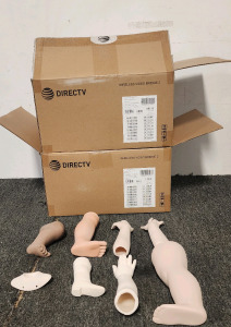 (2) Boxes Of Porcelain Doll Parts