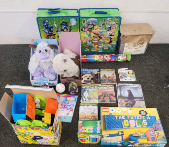 Kid Lot! World Of Warcraft Plushies, Magic Tree House Books, Legos, Train Set, Crayola Sidewalk Chalk, And More!