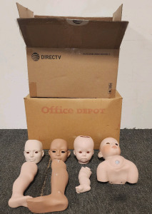 (2) Boxes of Doll Parts.