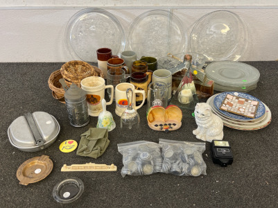 Beer Mugs, Ash Trays, Christmas Platters, Decorative & Sets Of Plates & More