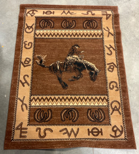 Large 7&rsquo; x 7&rsquo;3&rdquo; Cowboy Rug