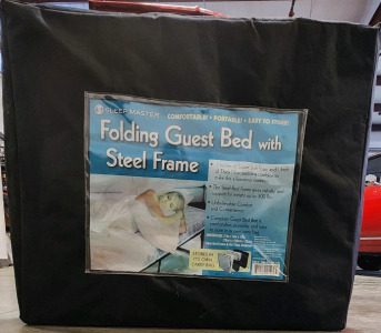 Sleep Master Folding Guest Bed With Steel Frame