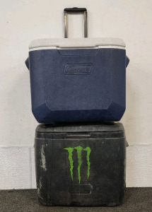 Coleman Cooler And Monster Cooler