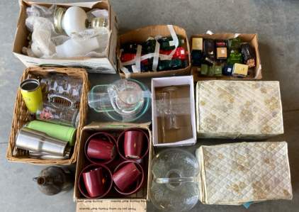 Glassware (Includes: Cups, Bowls, Lamps, and More!)