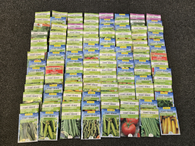 (100) Various Vegetable Seed Packets