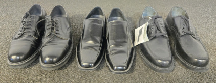 (3) Black Dress Shoes