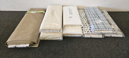 (8) Large Rolls Of Various Fabrics